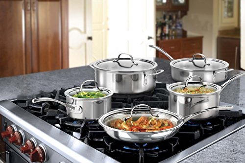 10 Piece Tri-Ply Stainless Steel Cookware Set G9263