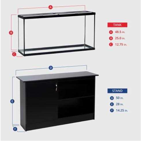 Ensemble Tank and Stand Aquarium Kit P1909
