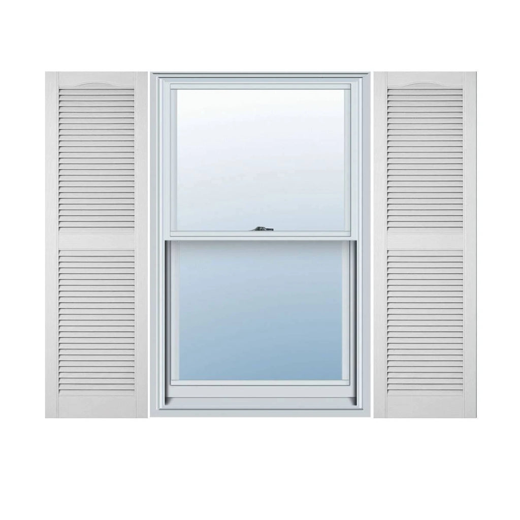 12x22W x 72x22H Vinyl Open Louver Shutters U3910
