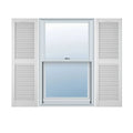 12x22W x 72x22H Vinyl Open Louver Shutters U3910
