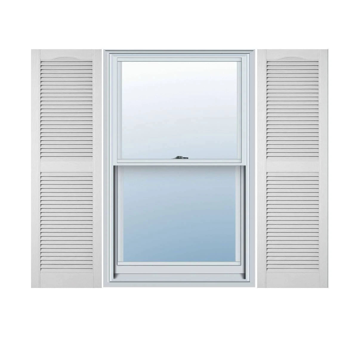 12x22W x 72x22H Vinyl Open Louver Shutters U3910