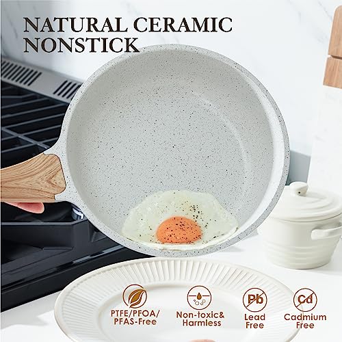 Nonstick Frying Pan Skillet, Swiss Granite Coating, 9.5 Inch O575003