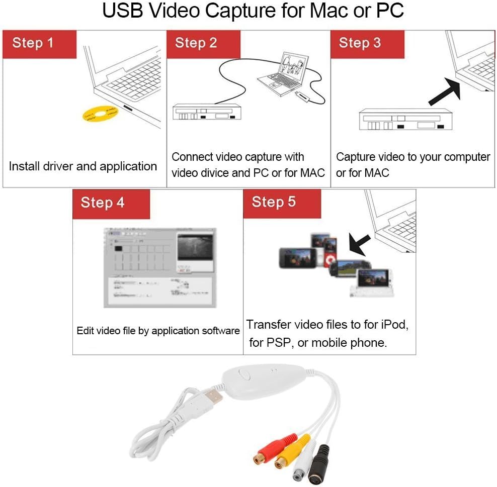 USB Audio S-Video Video Capture Card D783289