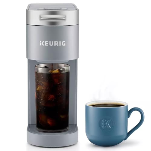 Compact Single-Serve K-Cup Pod Coffee Maker with Iced Coffee Option, Black U940197
