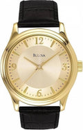 Black Leather Strap Watch X554
