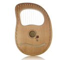 16-String Mahogany Wood Lyre Harp with Carry Bag H123
