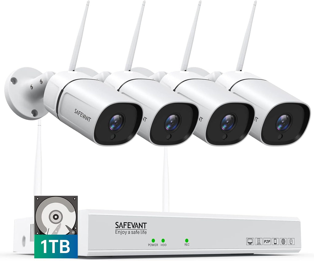1080P 8 Channel Wireless Security Camera System with 1TB Hard Drive E731184