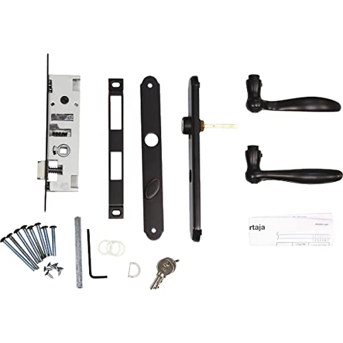 Brushed Nickel Mortise Handle Set H5747