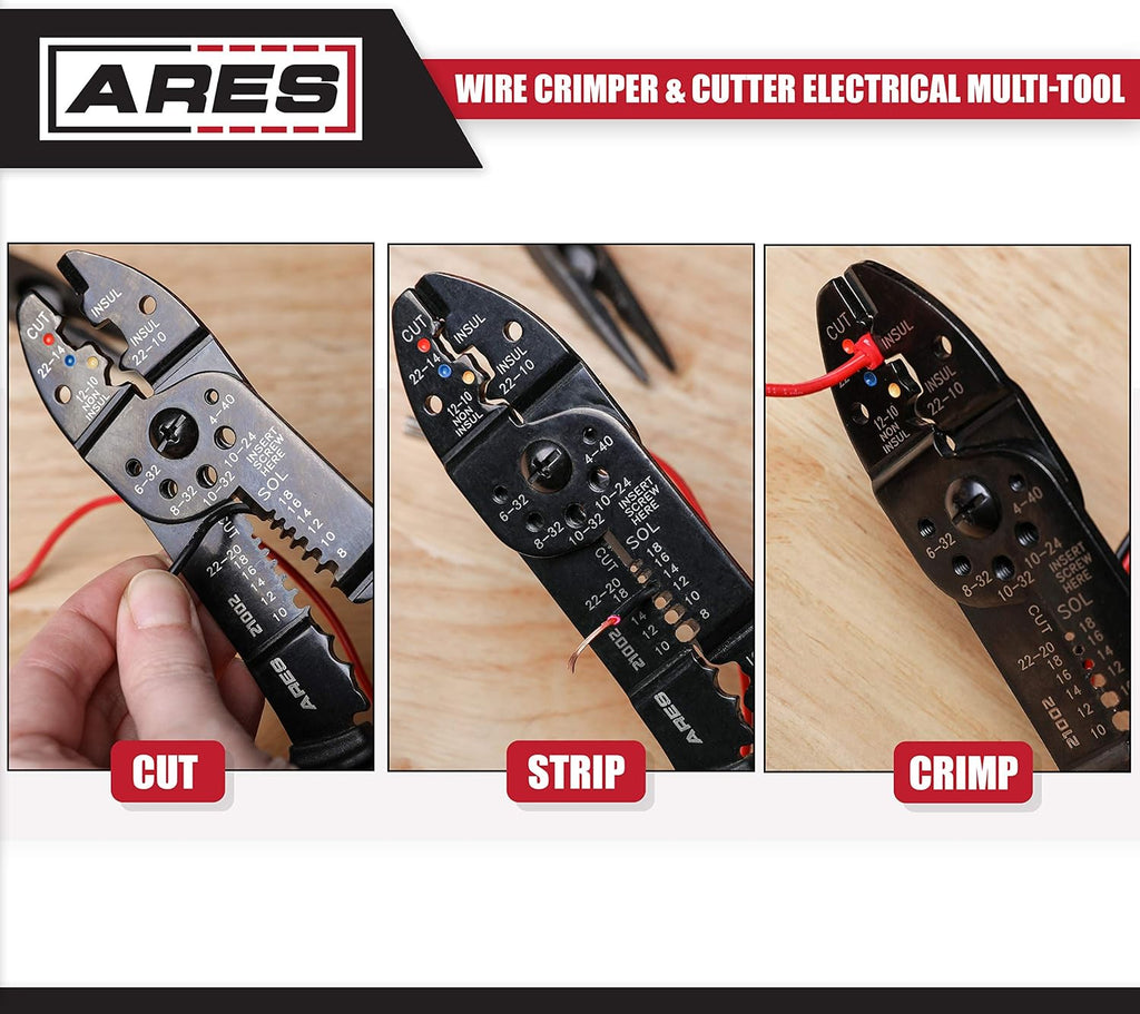 9-inch Wire Stripper Crimper and Cutter Electrical Multi-Tool A490