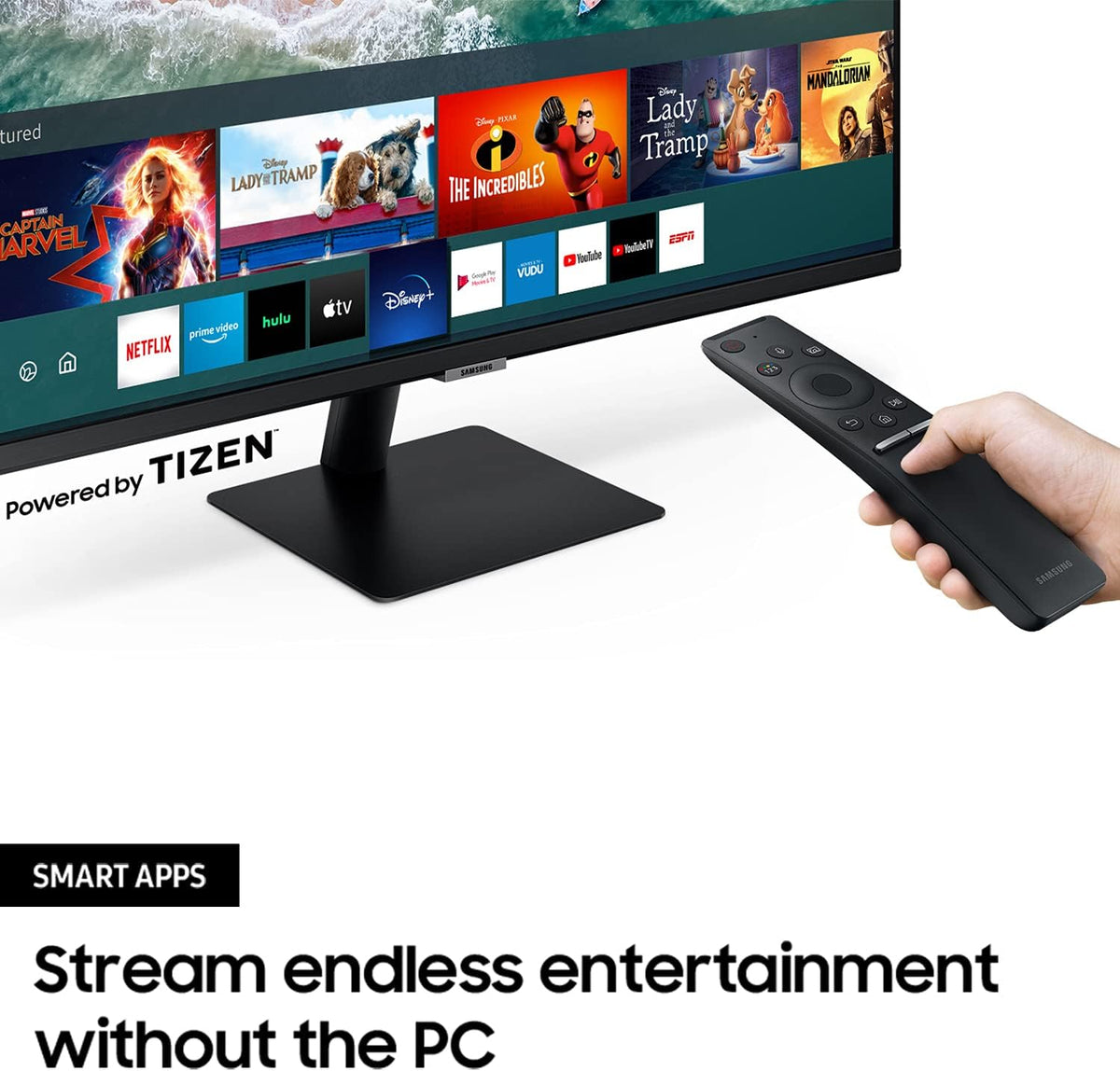 32-inch 4K UHD Smart Monitor, Black P28205