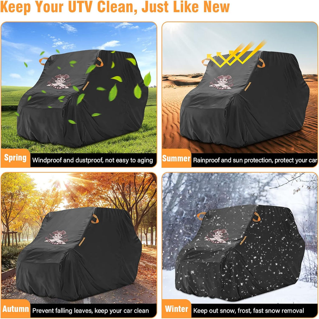 126 inch Waterproof Heavy Duty 420D Oxford Cloth UTV Cover D14933