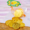 3 Mesh Bags Of 7 Pieces Each Milk Chocolate Coins U255