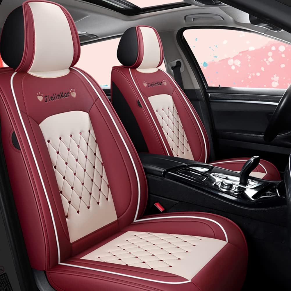 Waterproof PU Leather Full Set Car Seat Covers V229