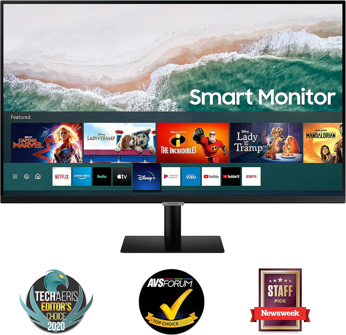 32-inch 4K UHD Smart Monitor, Black P28205