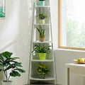 Solid Wood Corner Bookcase E772175