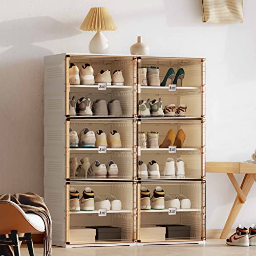 7 Tiers 28 Pairs Plastic Shoe Rack R7938
