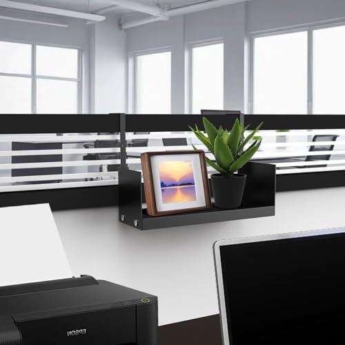 Cubicle Shelf Storage Organizer Bookshelf with Hooks W706121