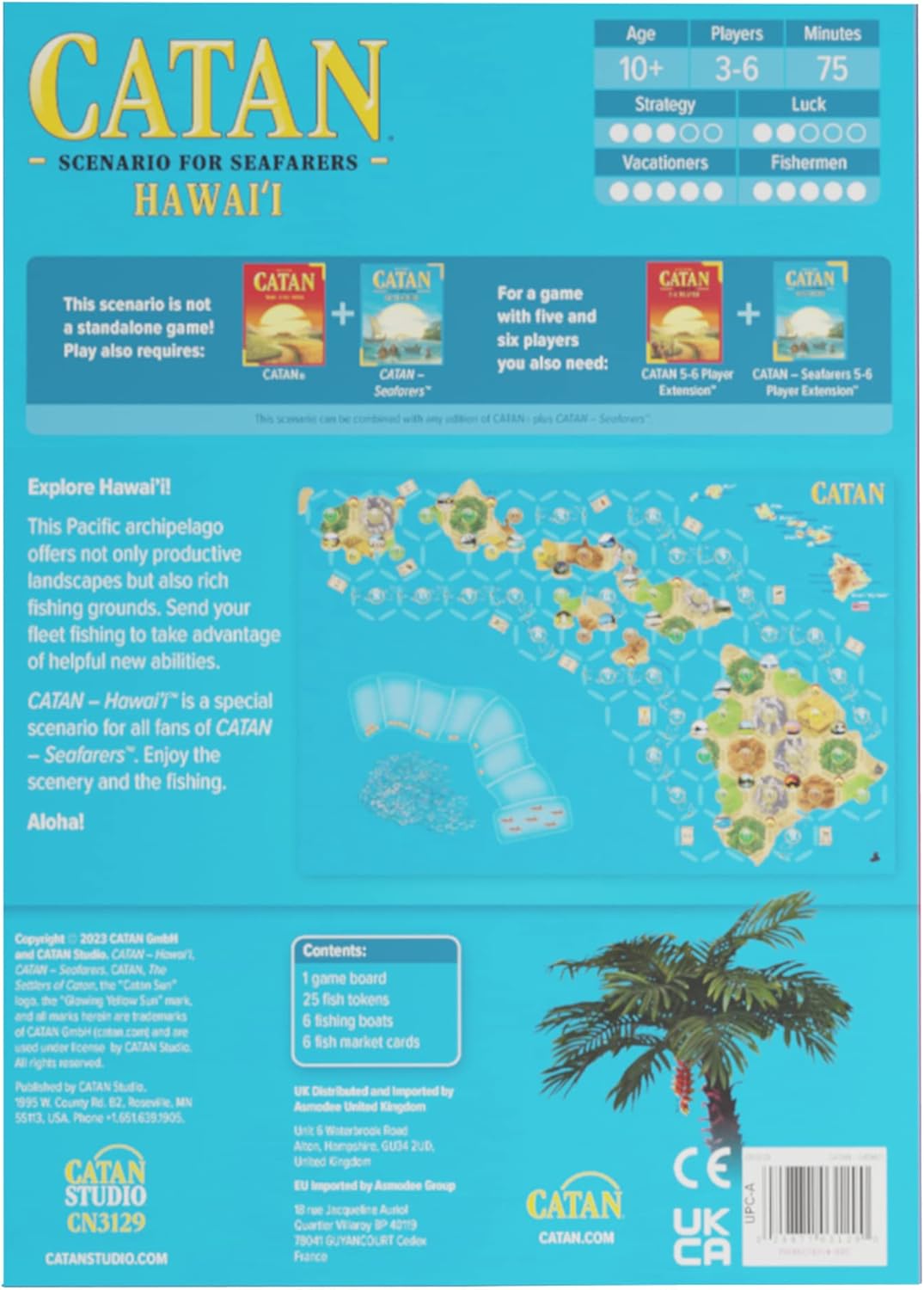 Hawai'i Scenario Expansion for CATAN Seafarers W74833
