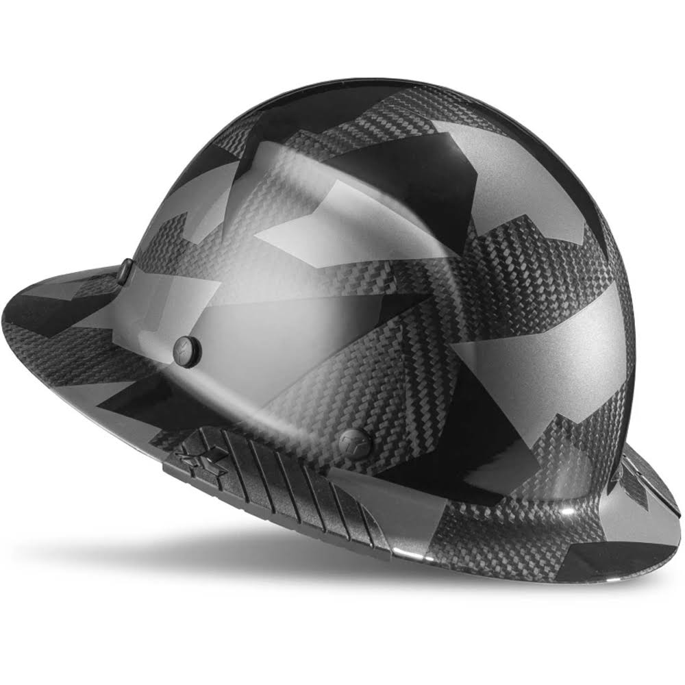 Carbon Fiber Full Brim Hard Hat J963