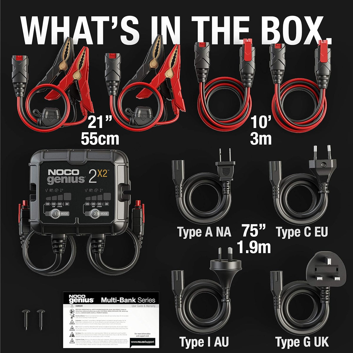 2-Bank 4-Amp Fully-Automatic Smart Battery Charger F67263