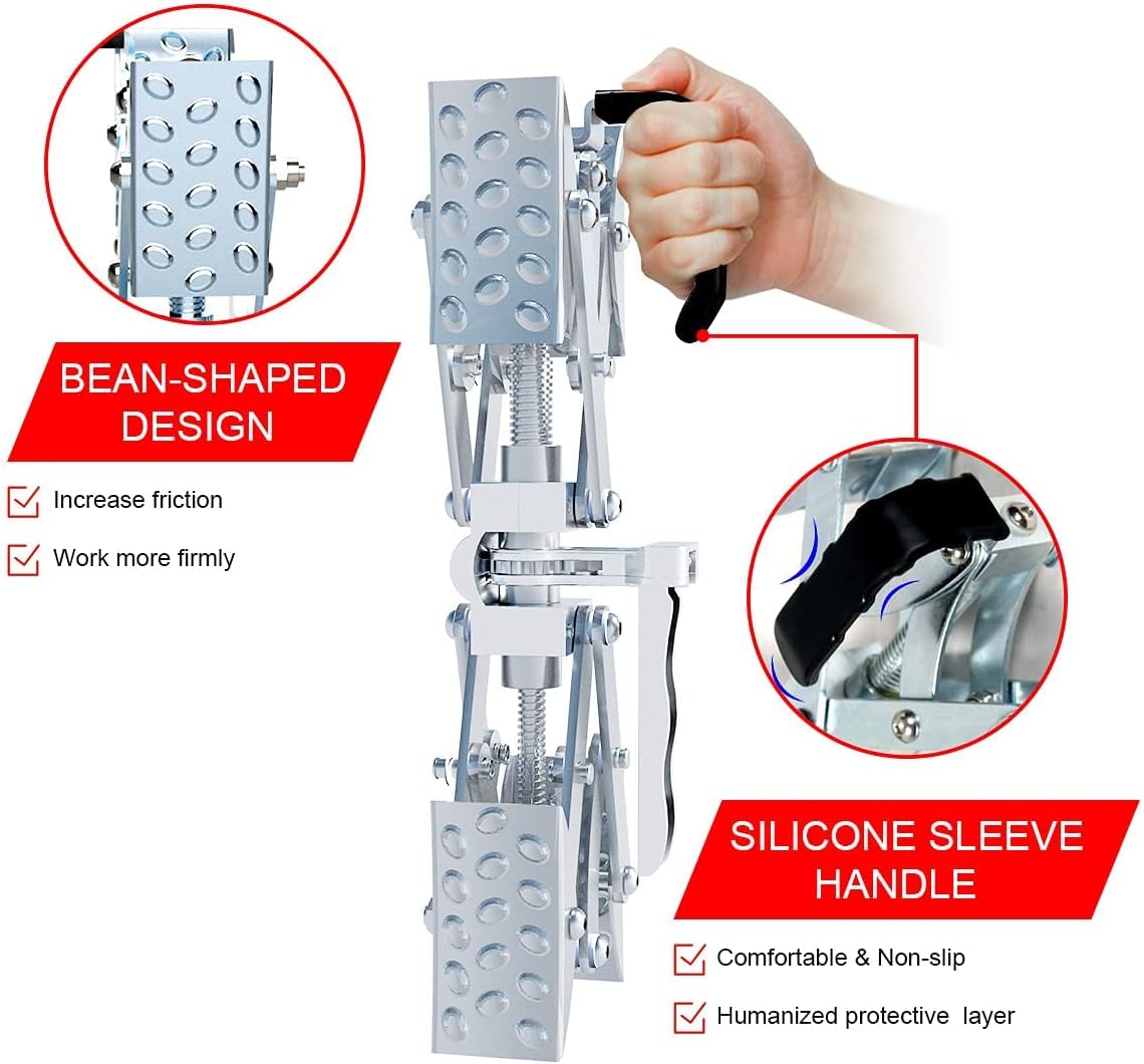 X-Shaped Wheel Chock Stabilizer with Integrated Wrench Z4982