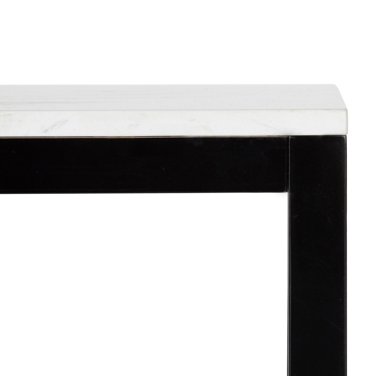 Man-Made Marble Top Console Table with Wooden Base L4490