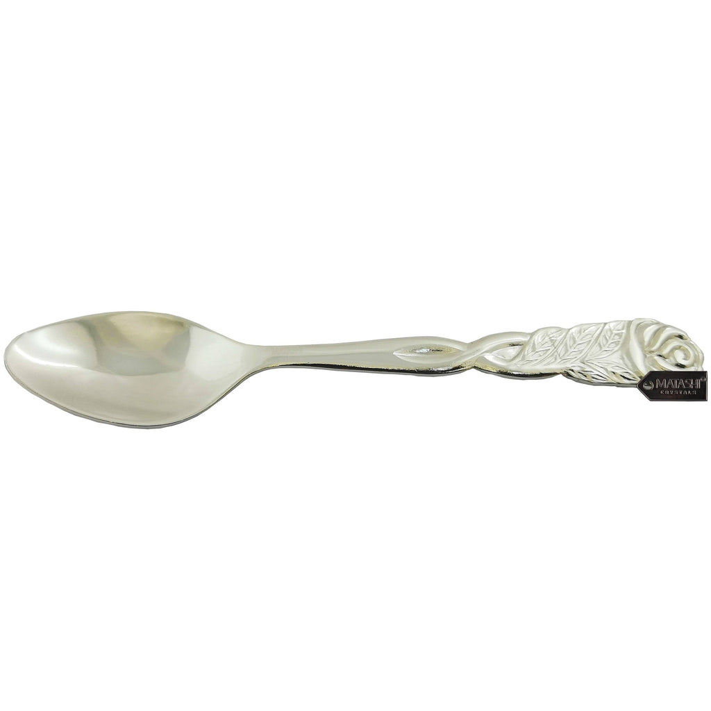 Silver Plated Sugar Bowl Glass Bowl with Spoon H883544
