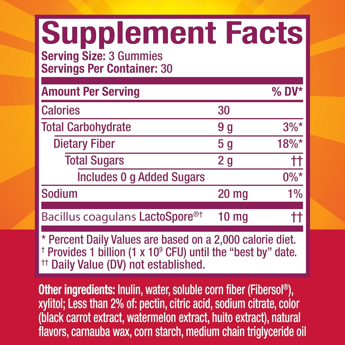 90 Gummies Fiber Supplement J111