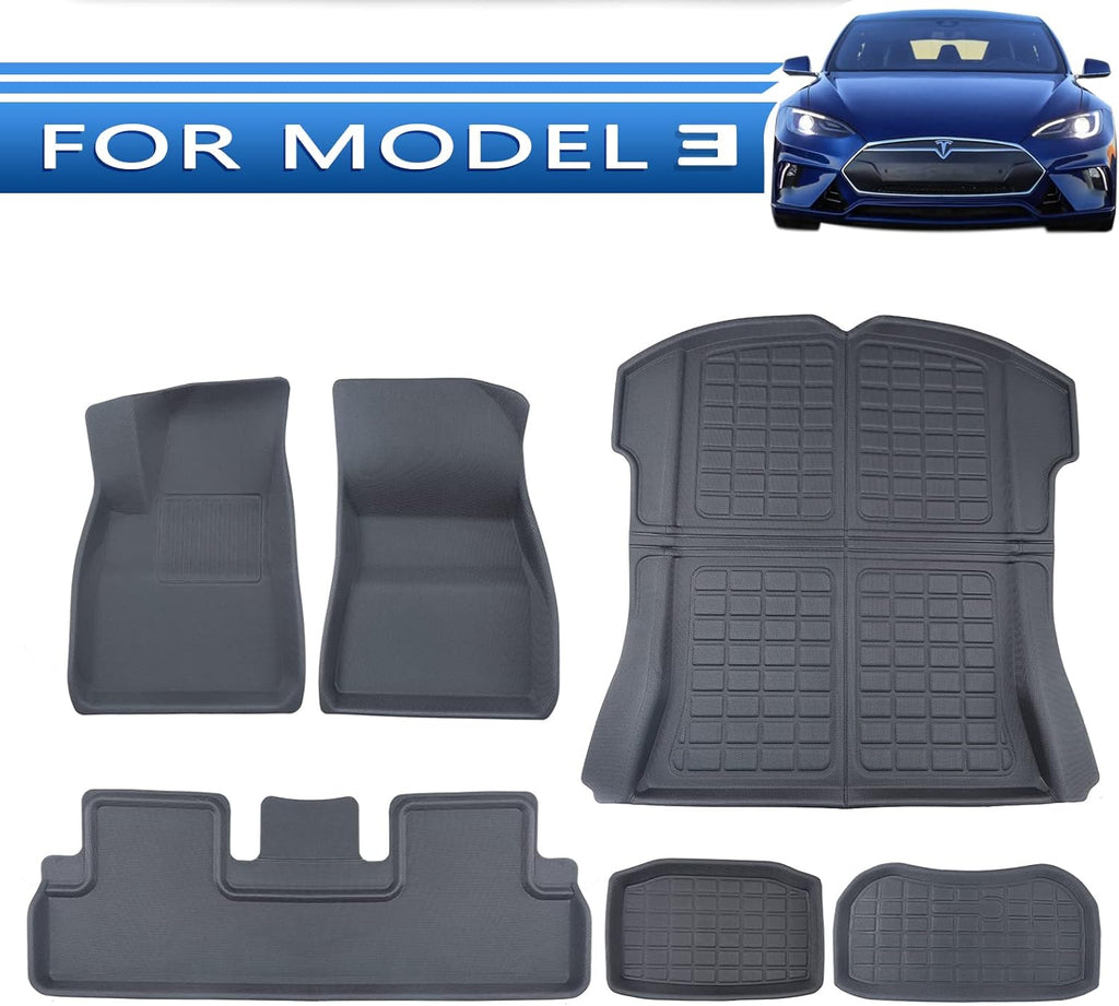 All Weather Custom Fit Floor Mats Cargo Liners 6Pcs Full Set H7419