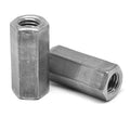 7/16 inch-20 Hex Rod Coupling Nut Low Carbon Steel Plain Finish Y115212