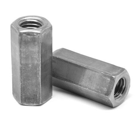 7/16 inch-20 Hex Rod Coupling Nut Low Carbon Steel Plain Finish Y115212