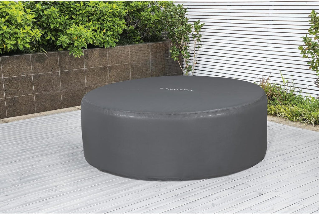 4 to 6 Person Inflatable Hot Tub with 140 AirJets and Insulated Cover Q371517
