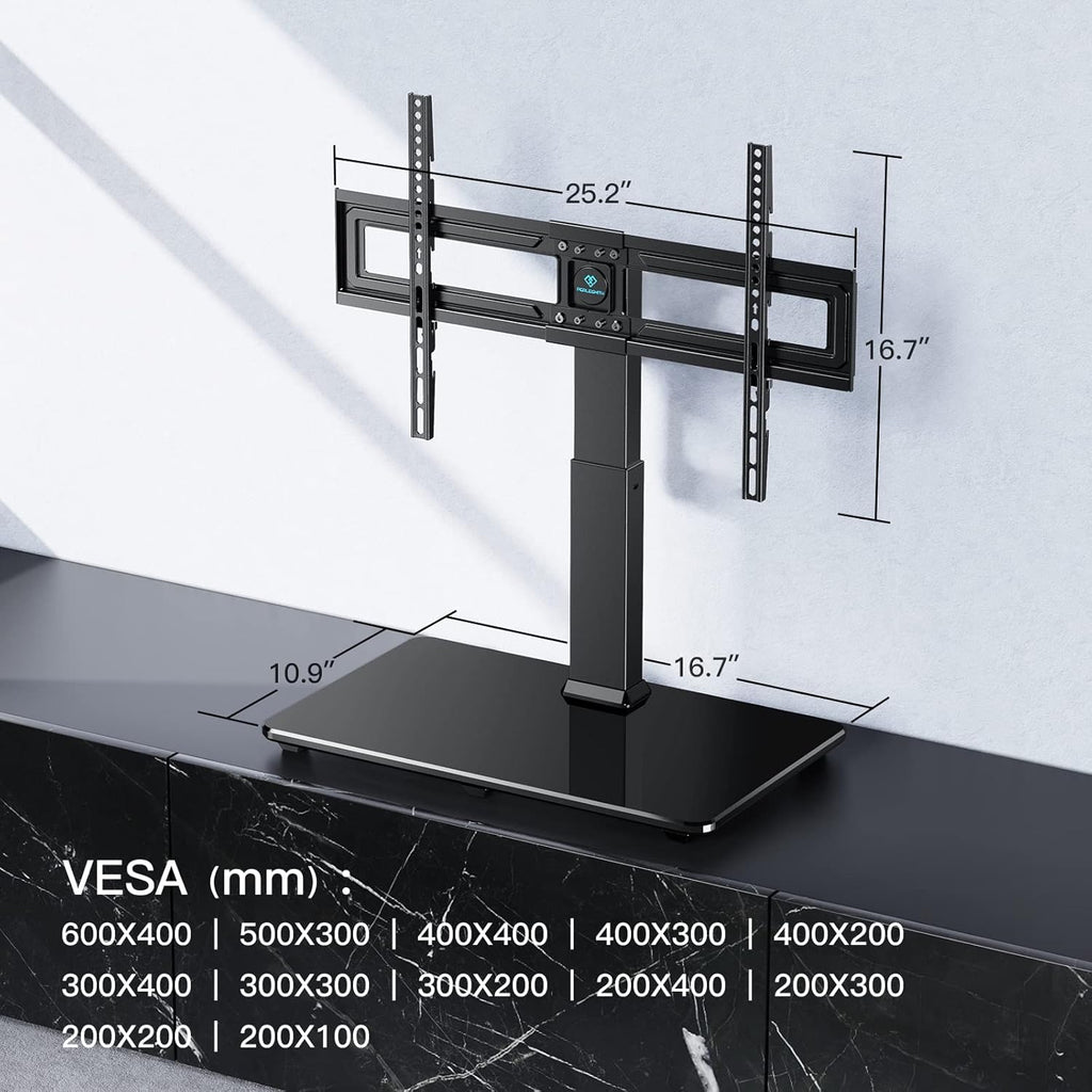 Swivel TV Stand for 32 to 70 inch Flat Screen TVs Height Adjustable J15185