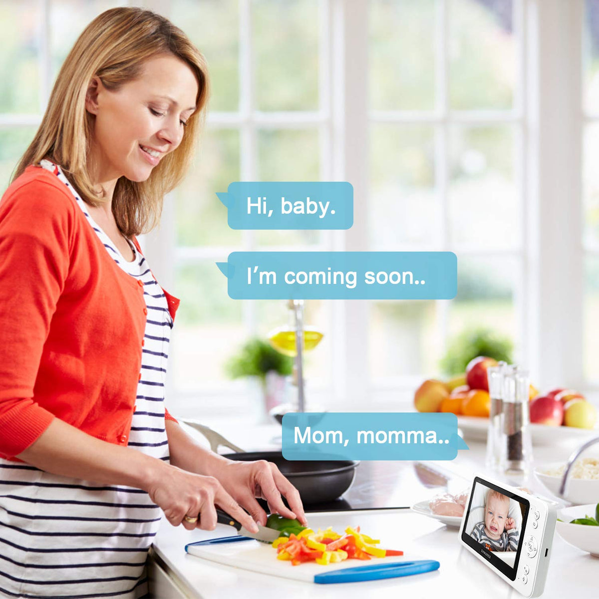 Video Baby Monitor with Pan-Tilt-Zoom Camera and Audio R78011