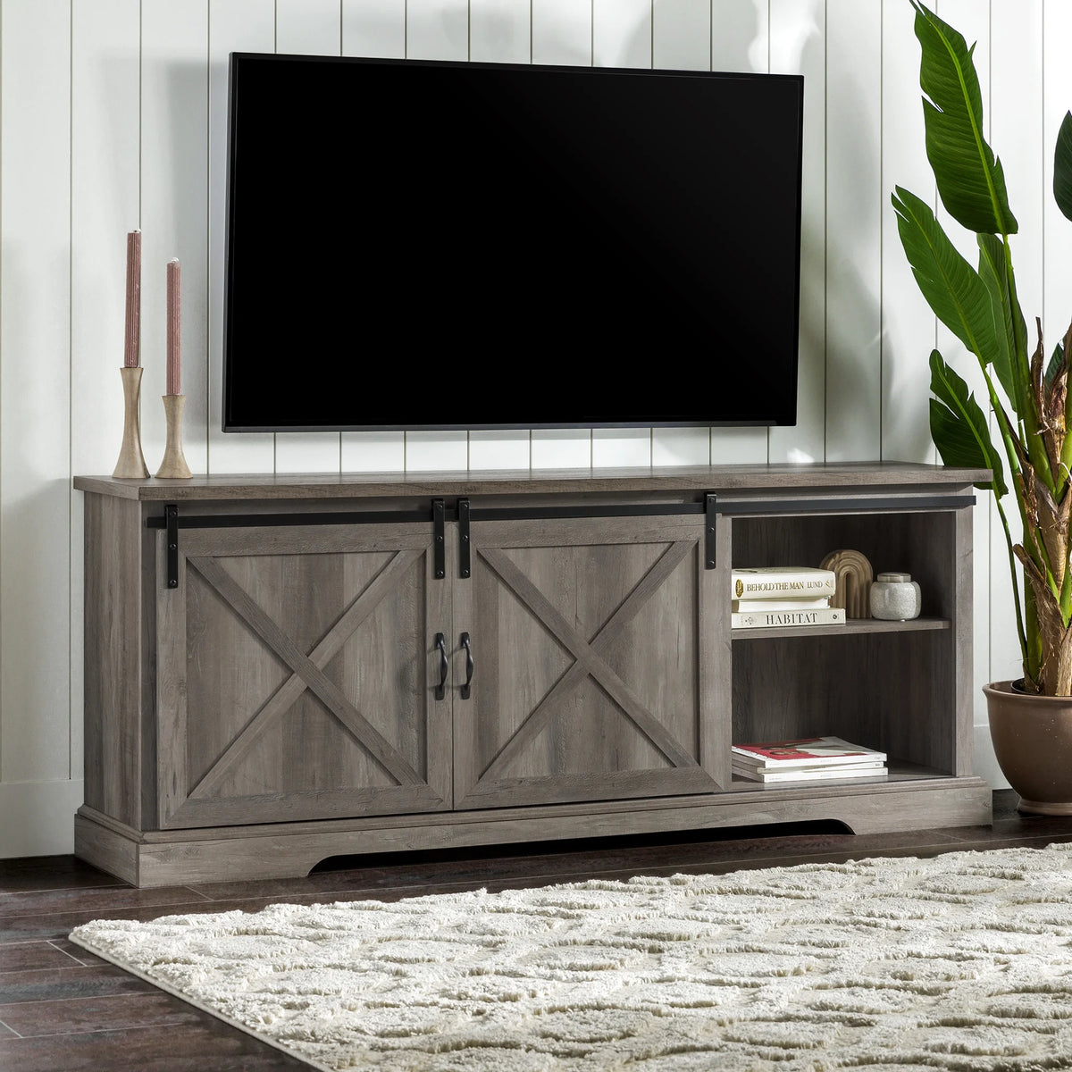 Modern Sliding Door TV Stand G19923