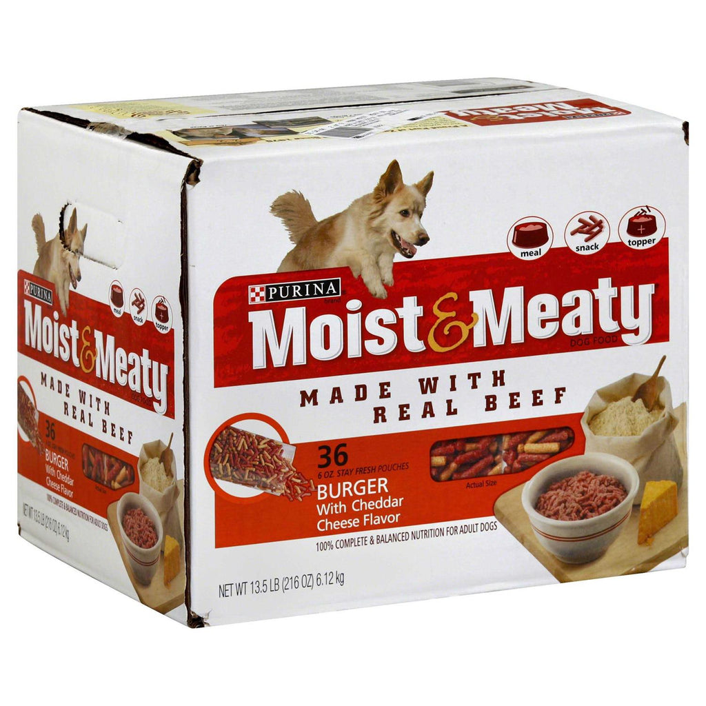 Moist & Meaty Burger Cheddar Cheese Flavor Dry Dog Food H46674