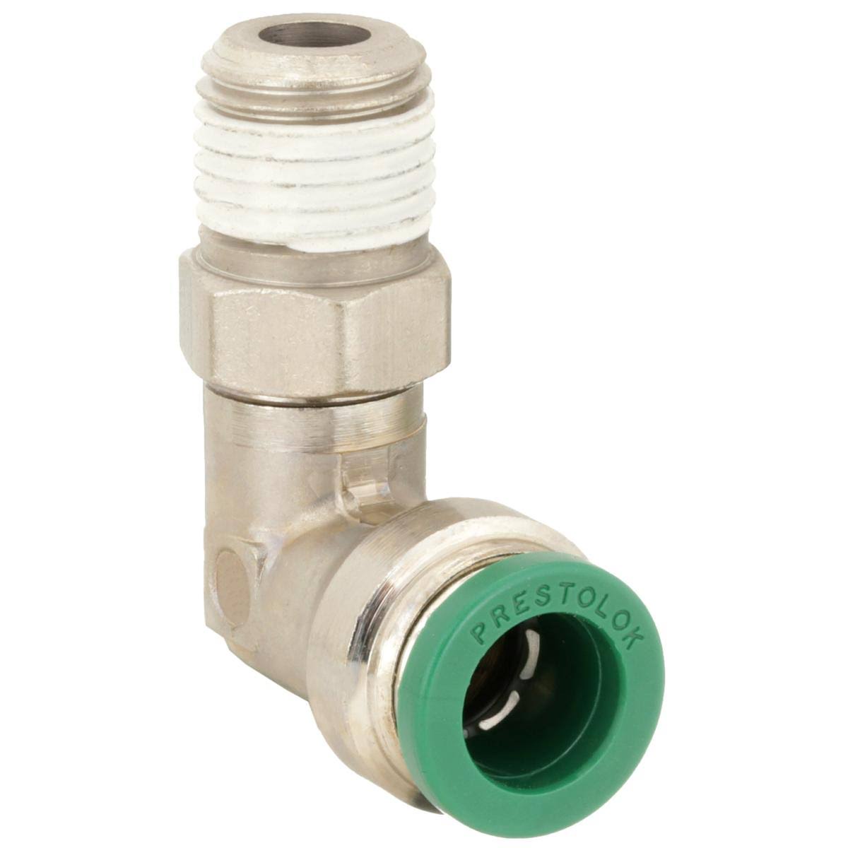 Nickel Plated Brass Swivel Elbow, 90 Degrees, 1/2 in Tube Size L218