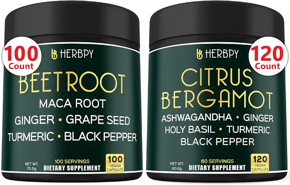 Beet Root Capsules & Citrus Bergamot Supplement Y678186