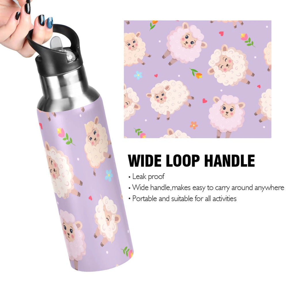 Stainless Steel Insulated Water Bottle with Straw Lid P831069