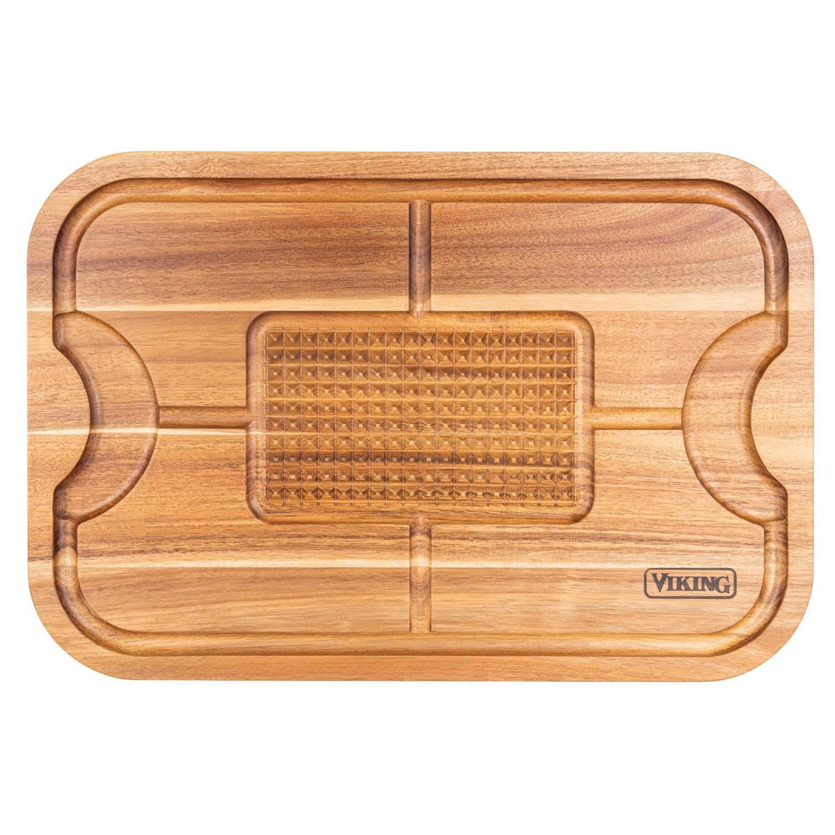 Acacia Carving Board with 3-Piece Carving Set U341834