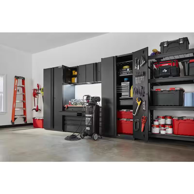 Heavy Duty Welded Steel Garage Storage System in Black G9980