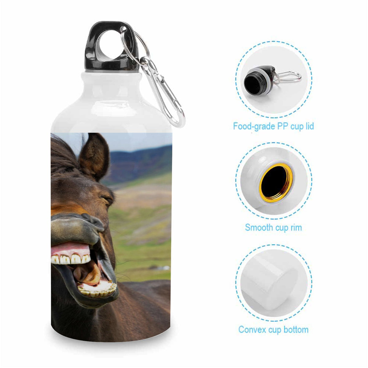 400ml Sport Aluminum Water Bottle with Twist Cap M694373