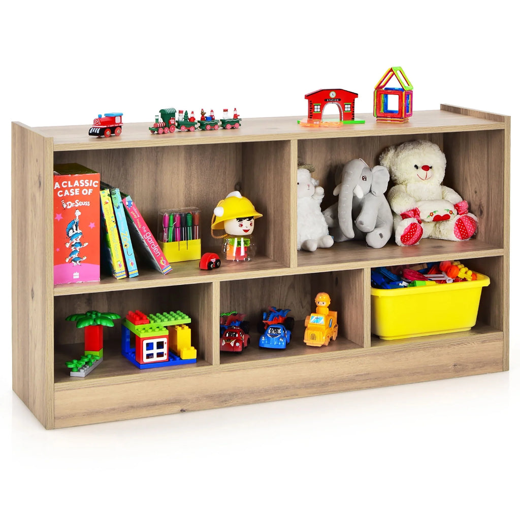 White 5-Cube Wood Bookcase H950306