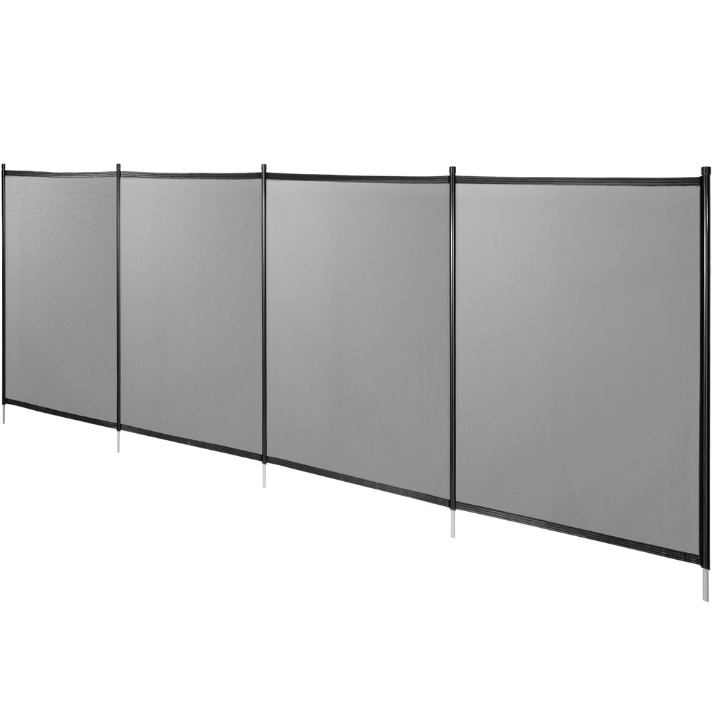 Black 4 x 48 ft Removable Pool Fence Mesh H89327