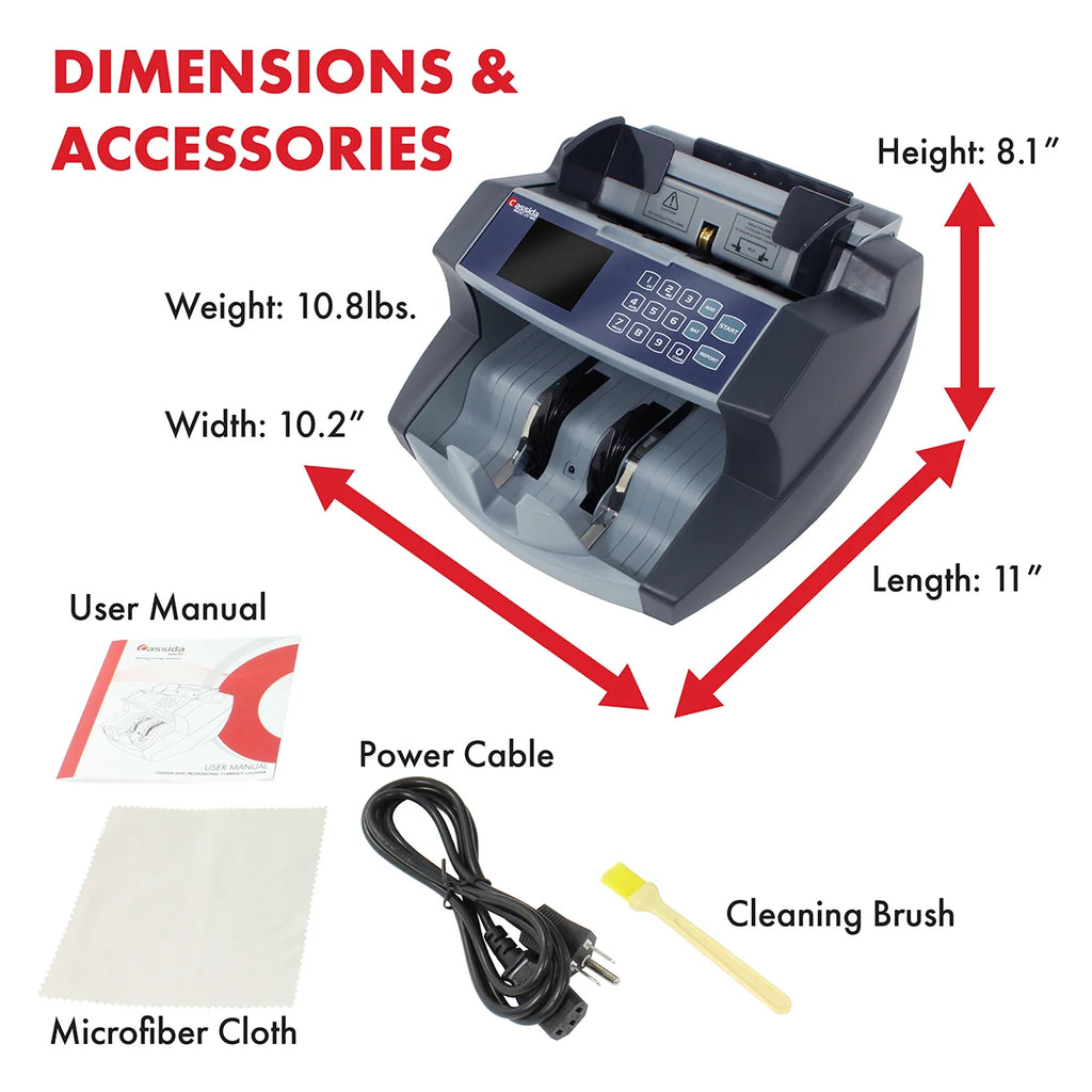 6600 UV/MG Top Loading Bill Counter with Counterfeit Detection D73634