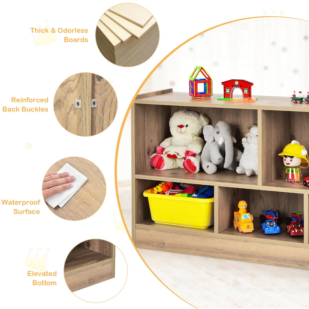 White 5-Cube Wood Bookcase H950306