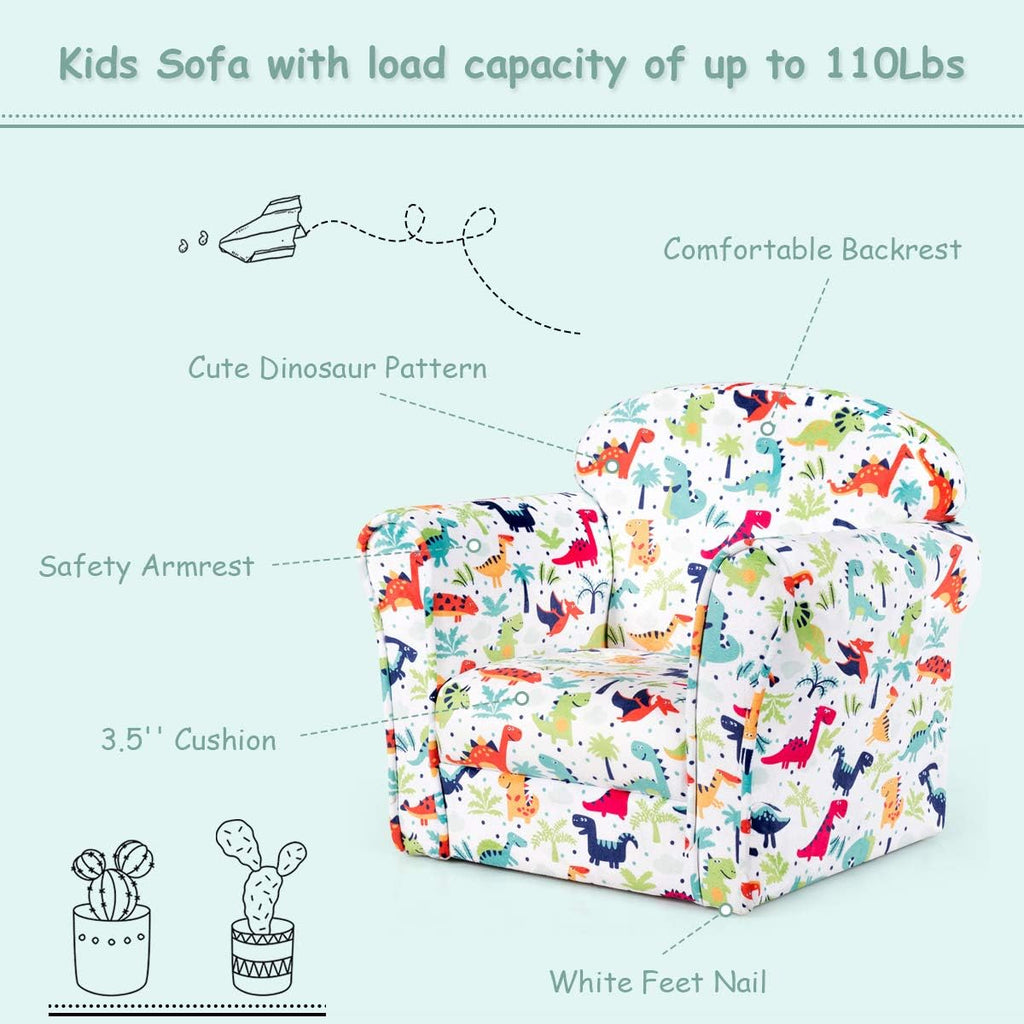 Kids Sofa with Dinosaur Pattern S13321