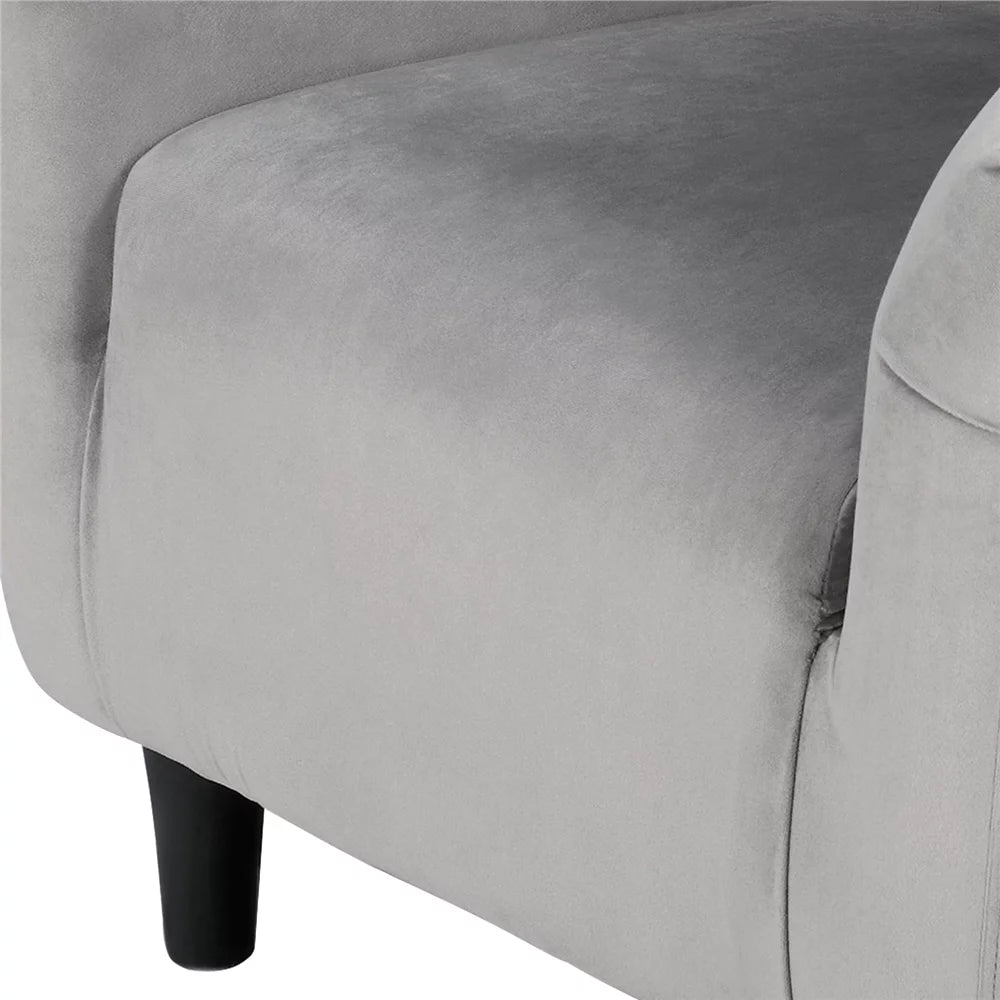 Gray Club Chair and Ottoman Set A502820