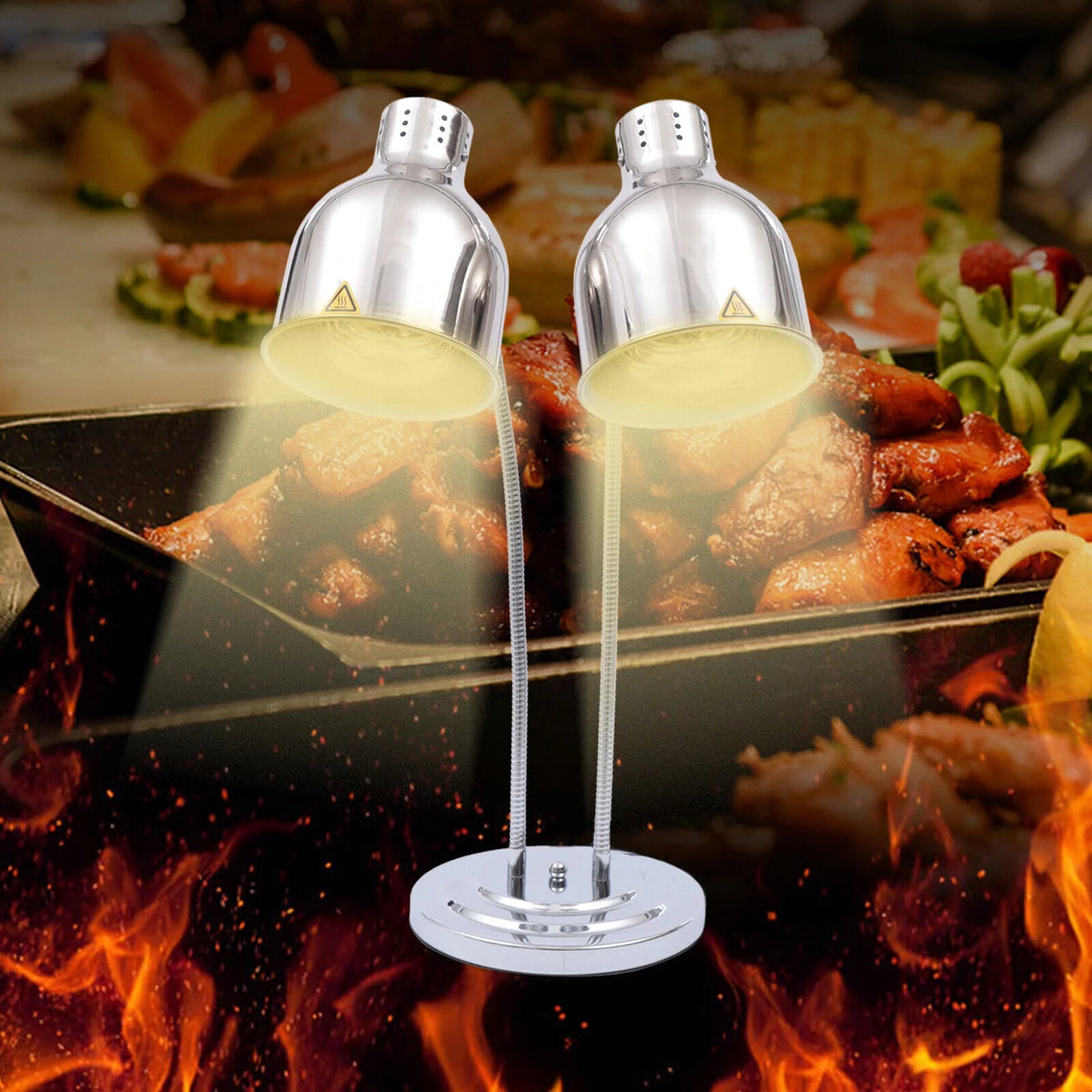 Double Head Infrared Food Heat Lamp B814107