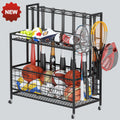4 Tier Rolling Ball Storage Organizer with Hooks F142